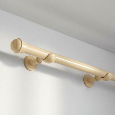 Imagem de Kit Varão para Cortina 19mm Fino ou 28mm Grosso com Ponteiras Bastão p