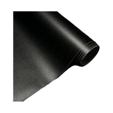 Imagem de Filme Vinílico Preto Fosco Com Efeito Frosted, Autoadesivo, Para Carro