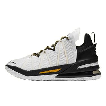 Imagem de Nike Men's Lebron XVIII Home White/Amarillo-Black (CQ9283 100) - 10