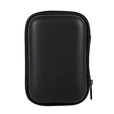 Imagem de Bolsa de armazenamento de fone de ouvido com cabo USB, 5 cores Mini bolsa de armazenamento Gadgets Organizador Estojo de transporte para fones de ouvido U Disk Hot Data Cable(preto)
