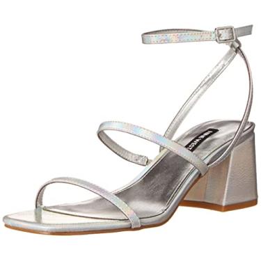 Imagem de Nine West Sandália feminina de salto Gali3, Prata, 35