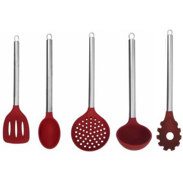 Imagem de Jogo de Utensílios Silicone 5 Peças Premium - Yazi