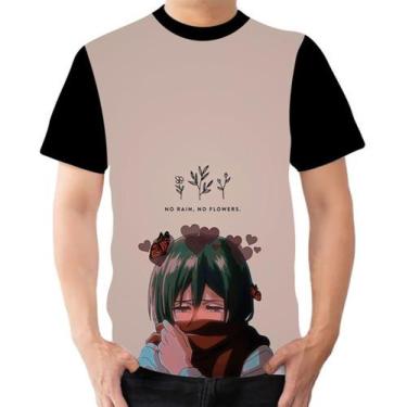 Imagem de Camiseta Camisa Personalizada Mikasa Ackerman Triste Aot - Dias No Est