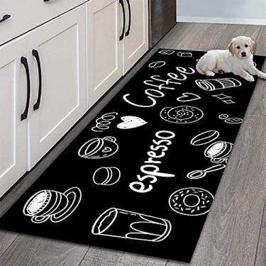 Imagem de SHENGANG Tapete de cozinha entrada de casa quarto sala de estar decoração infantil tapete corredor cabeceira do banheiro tapete antiderrapante, 9,60cmx200cm