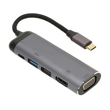 Imagem de Tipo C Docking Station, Multifuncional Tipo C Hub, Tipo C a PD100W USB3.1 USB2.0 Tipo C2.0 4K Tipo C Hub, para Laptops Desktop PC, para OS X Android