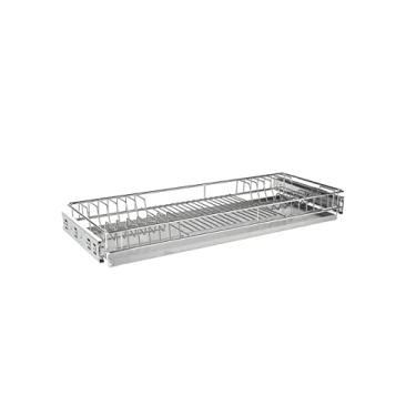 Imagem de Escorredor De Pratos Deslizante 970x75x270mm Mód 1000mm Crom