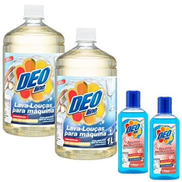 Imagem de Kit Genérico Detergente+secante Abrilhantador P/maquina Lava Louça