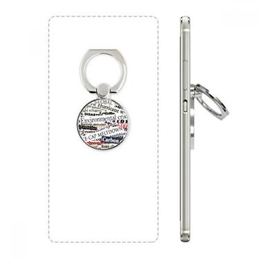 Imagem de Suporte de anel de telefone com estampa de veias de revista, suporte de laço ajustável