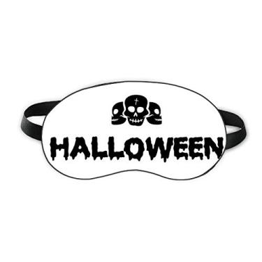 Imagem de Caveira Happy Ghost Fear Halloween Sleep Eye Shield Soft Night Blinfold Shade Cover