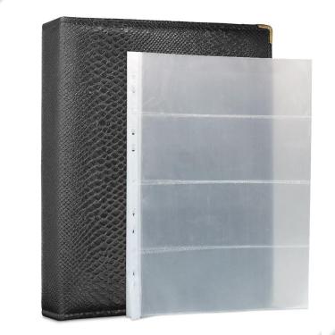 Imagem de Álbum Fichário 50 Folhas PP Cédulas 4 Espaços 32x24 Cobra G