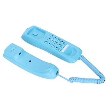 Imagem de Telefone Fixo, Linha De Mesa, Telefone Com Fio, Telefone Fixo Retrô, Novidade, Brinquedo Interativo, Com Função De Rediscagem Silenciosa E Pausa Para Escritório Em Casa, Hotel(Azul)