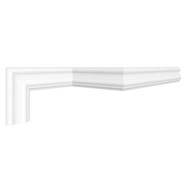 Imagem de Roda Meio I60 Perfil de Poliestireno HomEstar - caixa com 6 m - Branco