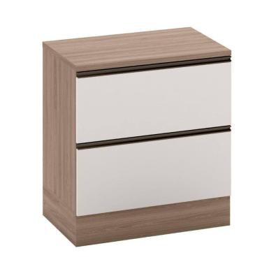 Imagem de Balcão com Tampo 80cm 1 Porta 1 Gaveta Etina carvalho oak/off white