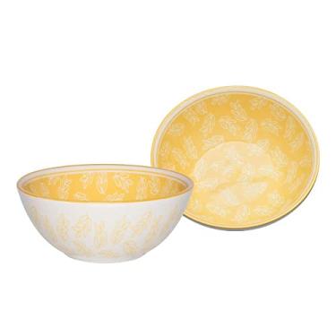 Imagem de Tigela de Cerâmica 600ml Oxford Flora Amarela