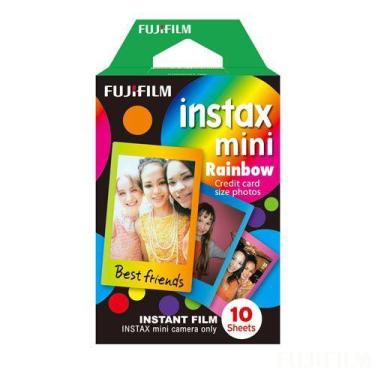 Imagem de Filme Fujifilm Instax Mini Rainbow 10 Fotos, 54 X 86 Mm, Iso 800
