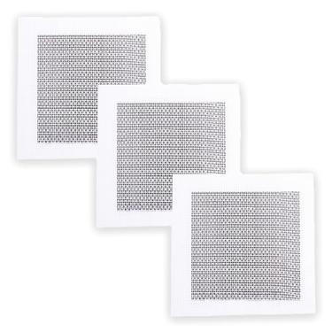 Imagem de 3 peças de reparo de parede de 10 cm, adesivo de reparo de drywall autoadesivo adesivo para drywall e kit de reparo de fibra de vidro, patch de reparo de furo de parede seco para placa de gesso de drywall (5 x 5 cm)