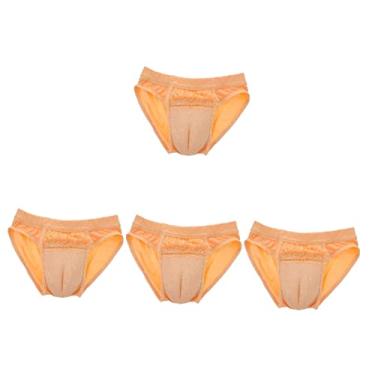 Imagem de 2 peças roupas masculinas para femininas transexuais de algodão masculino/3783 (Color : Light Yellowx4pcs, Size : Mediumx4pcs)