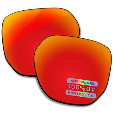 Imagem de Bowyer Lentes de reposição polarizadas para óculos de sol Oakley Latch Beta OO9436 - Espelho vermelho fogo