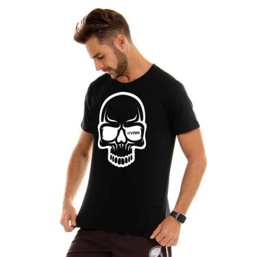 Imagem de Camiseta Masculina Kvra Skull Contrast -Masculino