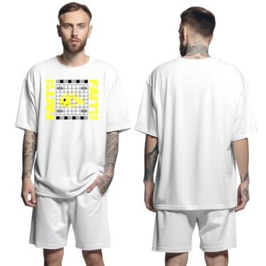 Imagem de Camisa Camiseta Oversized Streetwear Genuine Grit Masculina Larga 100% Algodão 30.1 Faith - Branco - M