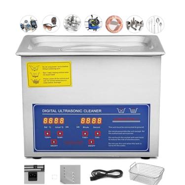 Imagem de CNAOHGHN 1.3L-10L Limpador ultrassônico,profissional de limpeza por ultrassom aquecido,Temperatura Ajustável (0-80 ℃),Com Temporizador (0-99min) para óculos de moedas de relógio de joias
