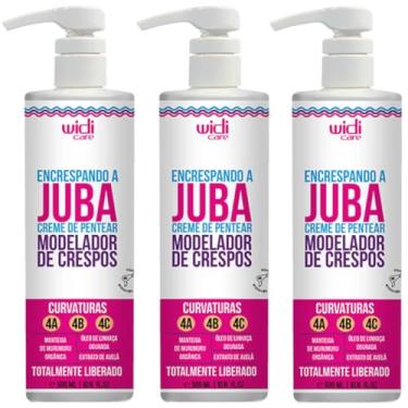 Imagem de Kit 3 Encrespando A Juba Creme De Pentear Widi Care Modelador De Crespos 500ml