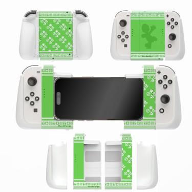 Imagem de MystiForge ergonomic grip and clip for iPhone/Joycon/iOS, comfort mount for switch/switch oled, for Arcade, MFi, PS remote Play, Xbox Game Pass, Call of Duty, Genshin Impact, 3-in-1 grip& clip