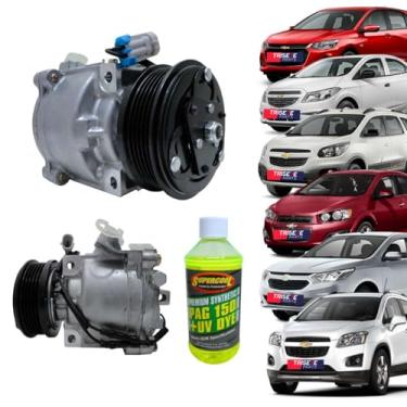Imagem de Compressor Scroll Onix Prisma Soin Sonic Cobalt Tracker GM 2013 2014 2015 2016 2017 2018 2019 2020 2021 2022 Ar Condicionado
