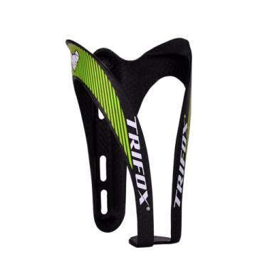 Imagem de Gaiola de garrafa de água de bicicleta ultraleve, durável e ultraleve de fibra de carbono, suporte de bebida de água, gaiolas de suporte de garrafa de ciclismo para BTT Road Mountain Bike (verde)
