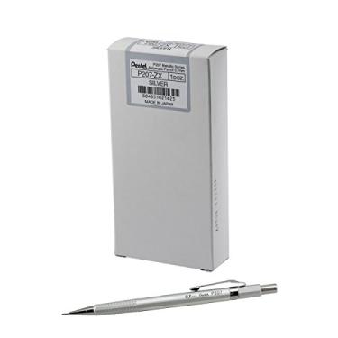 Imagem de Pentel Lapiseira afiada (0,7 mm), barril de prata metálico, caixa com 12 lápis (P207Z)