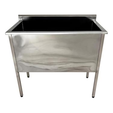 Imagem de Tanque de Aço Inox Industrial 100x50x50cm Multiuso