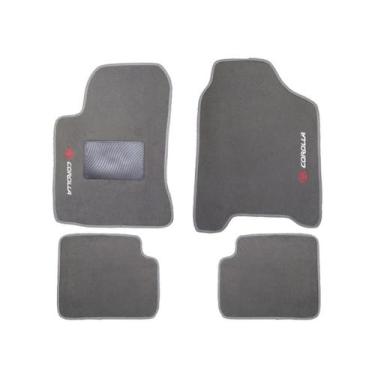 Imagem de Kit Tapete Carpete Toyota Corolla 2003 Até 2008 Cinza - Master Parts