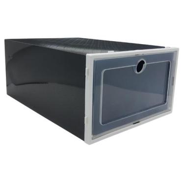 Imagem de Caixa Organizadora de Sapatos e Objetos Desmontável Kit 10 Unidades - 