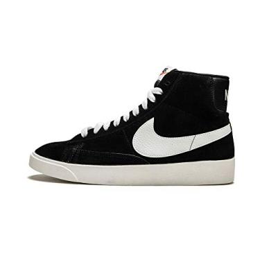 Imagem de Nike Blazer feminino de camurça vintage médio (preto/vela), Preto/Vela, 7.5