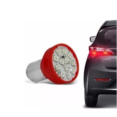 Imagem de Lâmpada Led 1 Polo 1141 Vermelha  Freio e Lanterna 12v 3.5w  todos os 