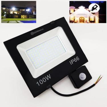 Imagem de Refletor Holofote Super LED 100w Com Sensor De Presença Movimento Bivo