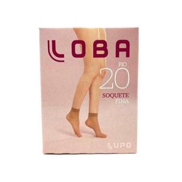 Imagem de Meia Feminina Lupo Loba Soquete Fio 20 Natural - 553001