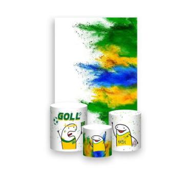 Imagem de Painel De Festa Vertical 1,50 x 2,20 + Trio De Capas Cilindro - Flork 