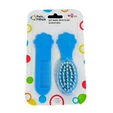 Imagem de Kit Para Pentear Infantil Presente Bebe Escova + Pente - anjo da mamãe
