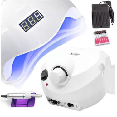 Imagem de Lixa Porquinho Motor Unha Elétrica Profissional 45000Rpm - Lixar Unhas