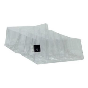 Imagem de Organizador De Gaveta 18 Divisórias Transparente P/ Camiseta - Paramou