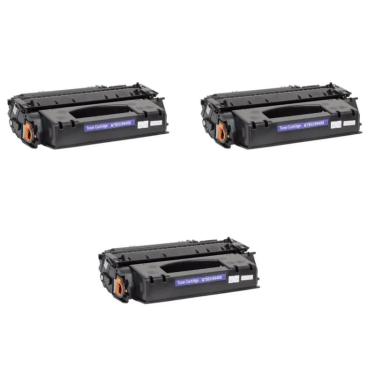 Imagem de Kit 3x Toner Compatível Q5949x Q7553x P2014 P2015 1320 I 5K
