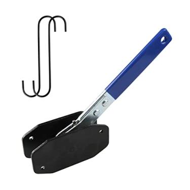 Imagem de YanTone Ferramenta de prensa de pinça de freio, distribuidor de pistão de freio catraca de carro, chave de compressor de pistão de pinça de catraca de 360 graus com 2 peças de gancho de pinça de freio