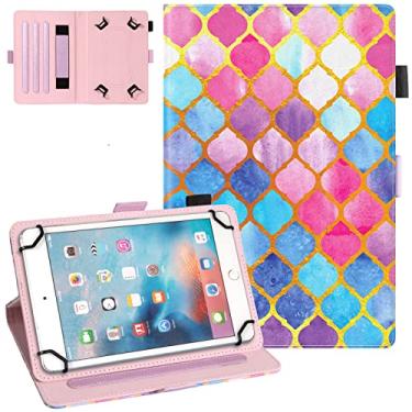 Imagem de Dteck Capa universal (9,6 a 26,5 polegadas) - capa dobrável de couro para tablet Android 10 10+ polegadas/Samsung Galaxy Tab 9,6 9,7 10,1 10,4 10,5/Lenovo Tab Tablet 10 10,3 polegadas/Fire HD 10 (azul