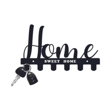 Imagem de Suporte para Chave em Acrílico Home Sweet Home - Império da Impressão