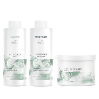 Imagem de Wella Professionals NutriCurls Kit  Shampoo + Condicionador + Máscara,