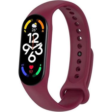 Imagem de Pulseira Sport NSmart compatível com Mi Band 7, Mi Band 7, Vinho