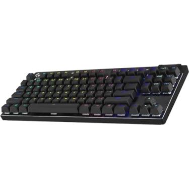 Imagem de Teclado Gamer Sem Fio Logitech G PRO X com design TKL, Layout US, RGB LIGHTSYNC, Tecnologia LIGHTSPEED e Switch Exclusivo GX Brown Tactile - Preto