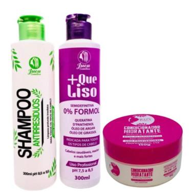 Imagem de Progressiva +Que Liso Matizadora Organica 300ml + Shampoo 300ml e Cond