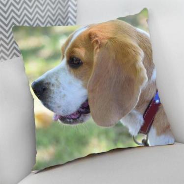 Imagem de Almofada Decorativa Cheia c/ Zíper 40x40 Dog Pet Cachorro Cão - Deluzz